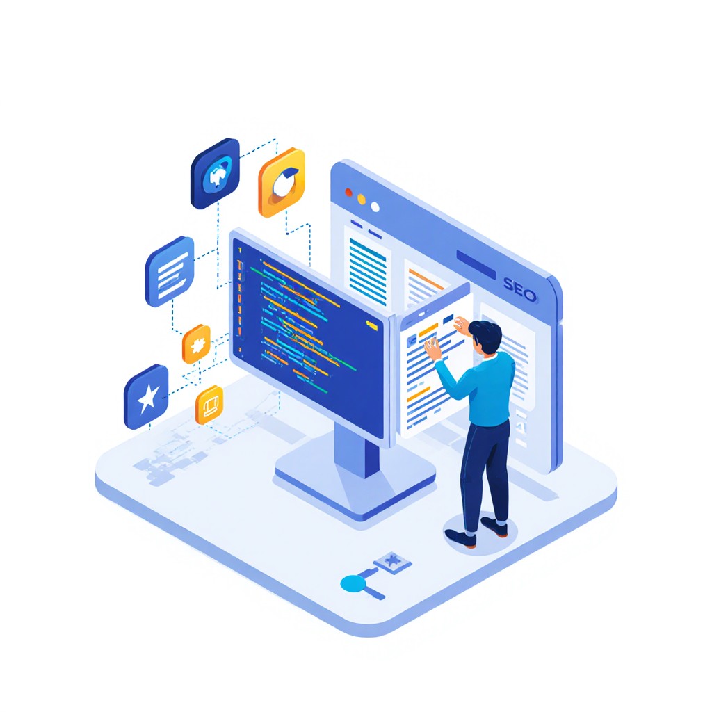 Ilustración de implementación de cambios SEO en página web