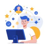 Ícono SEO de experiencia de usuario mejorada en la web